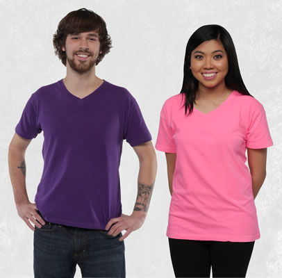 Neon V-Neck Tees